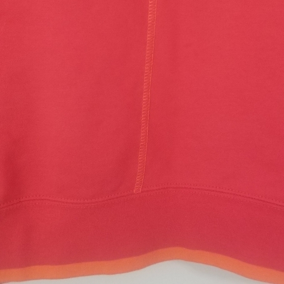 Nike Hoodie. Pink with Orange Accents. Front Ombre Nike Logo. Size Womens Small. - Picture 6 of 10